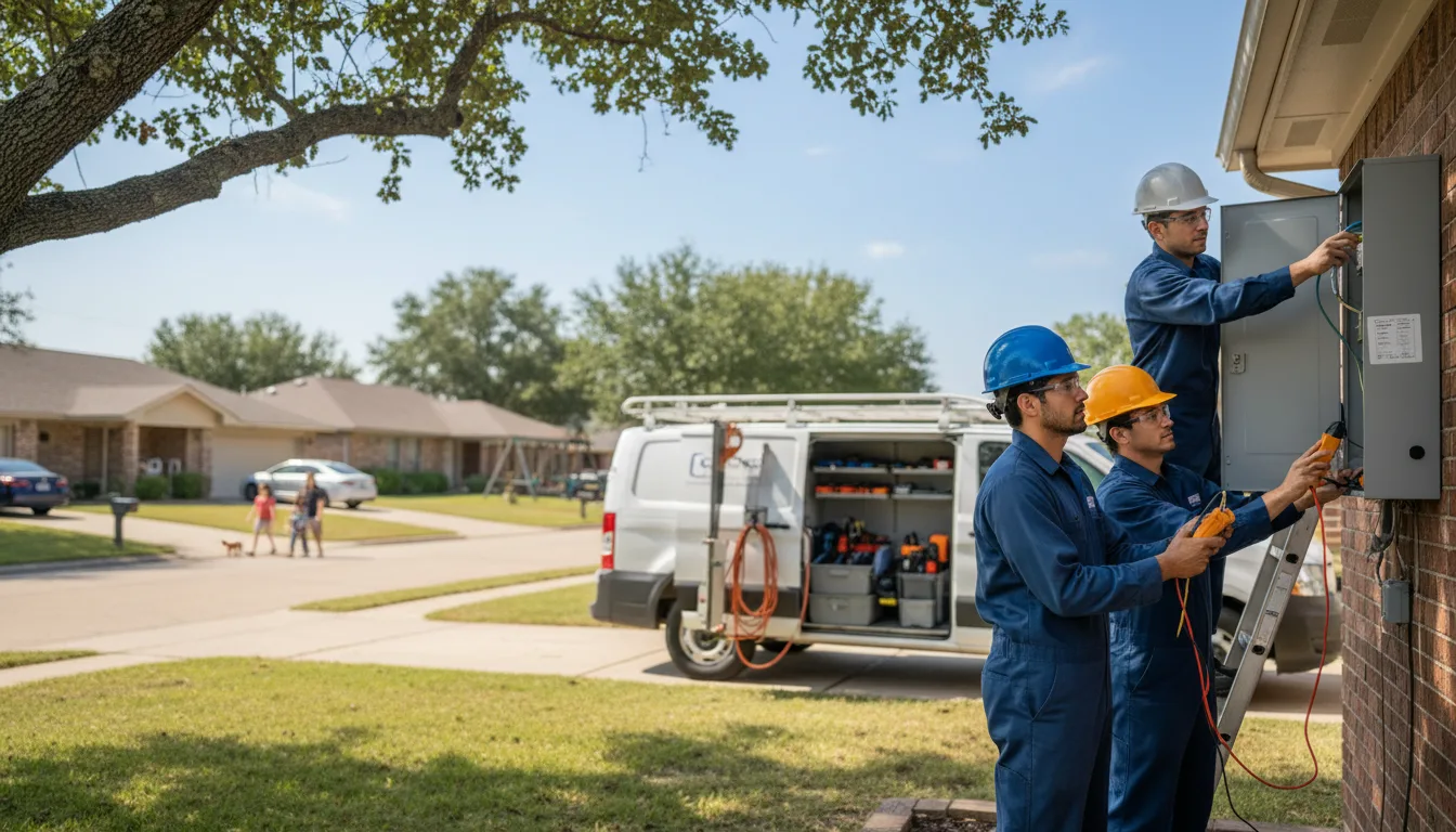 Certified electrician providing emergency electrical services in Sanderson, TX